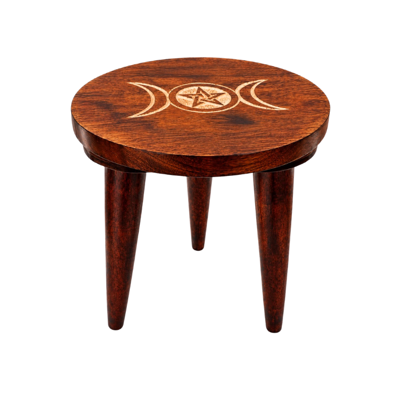 Wooden Round Side Table-Global Food Hub