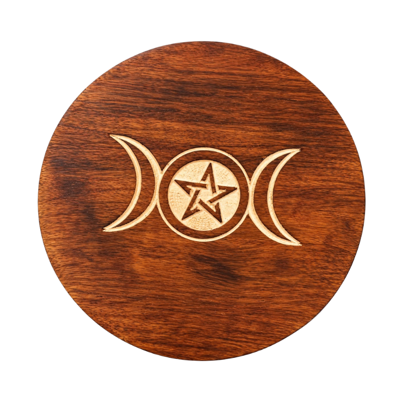 Wooden Round Side Table-Global Food Hub