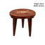 Wooden Round Side Table-Global Food Hub