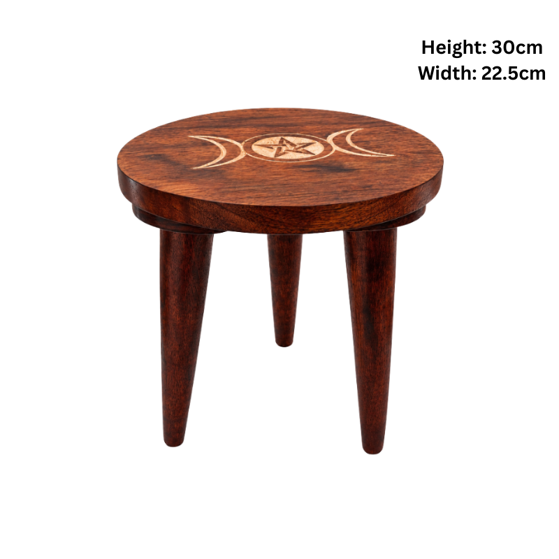 Wooden Round Side Table-Global Food Hub