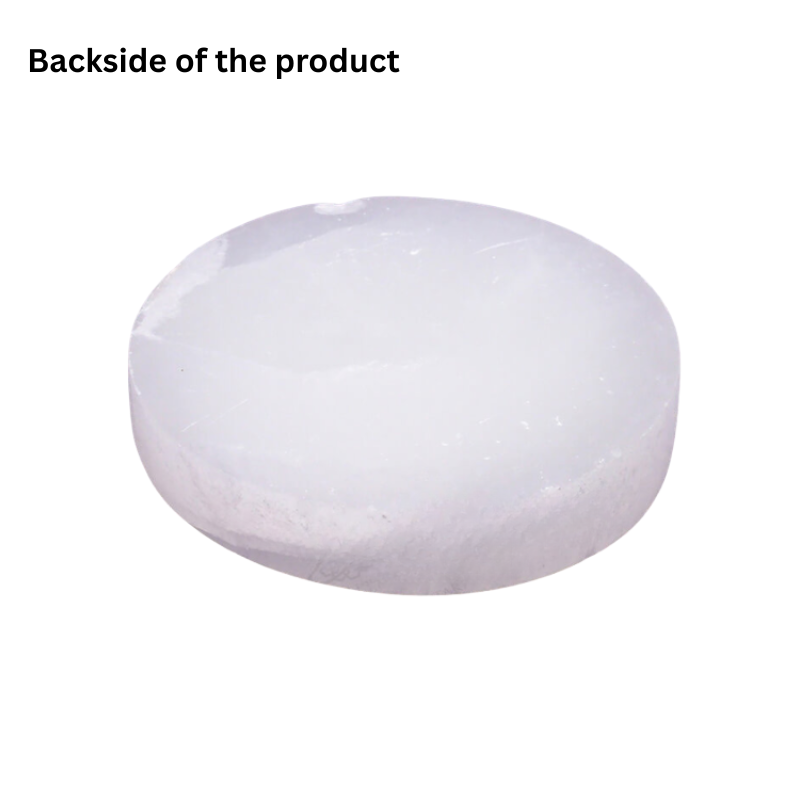 Selenite Natural Stone Tree of Life Energy Coaster