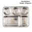 Stainless Steel Plate / Thali 34x26cm