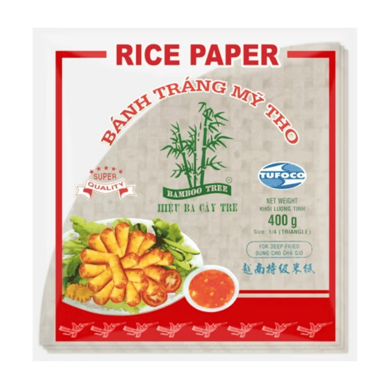 Bamboo Tree Triangle Fried Rice Paper For Spring Roll - 400g