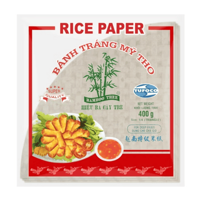 Bamboo Tree Triangle Fried Rice Paper For Spring Roll - 400g