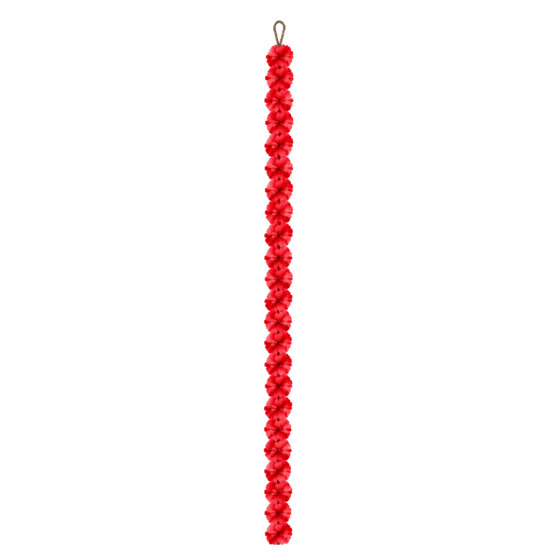 Artificial Marigold Garland 1 Pc - Red